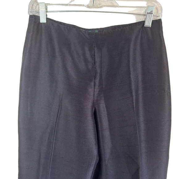 RALPH LAUREN *VINTAGE* High-Rise Raw Silk Pants - Picture 3 of 14